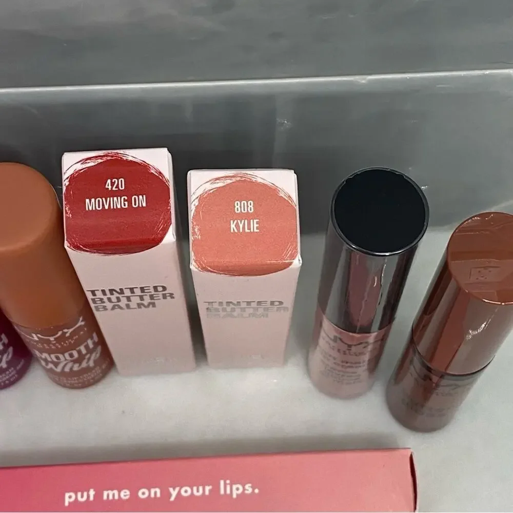8 pc Lip bundle L’Oreal Kylie Cosmetics NYX Colorpop LIPSTICK lip gloss NWT